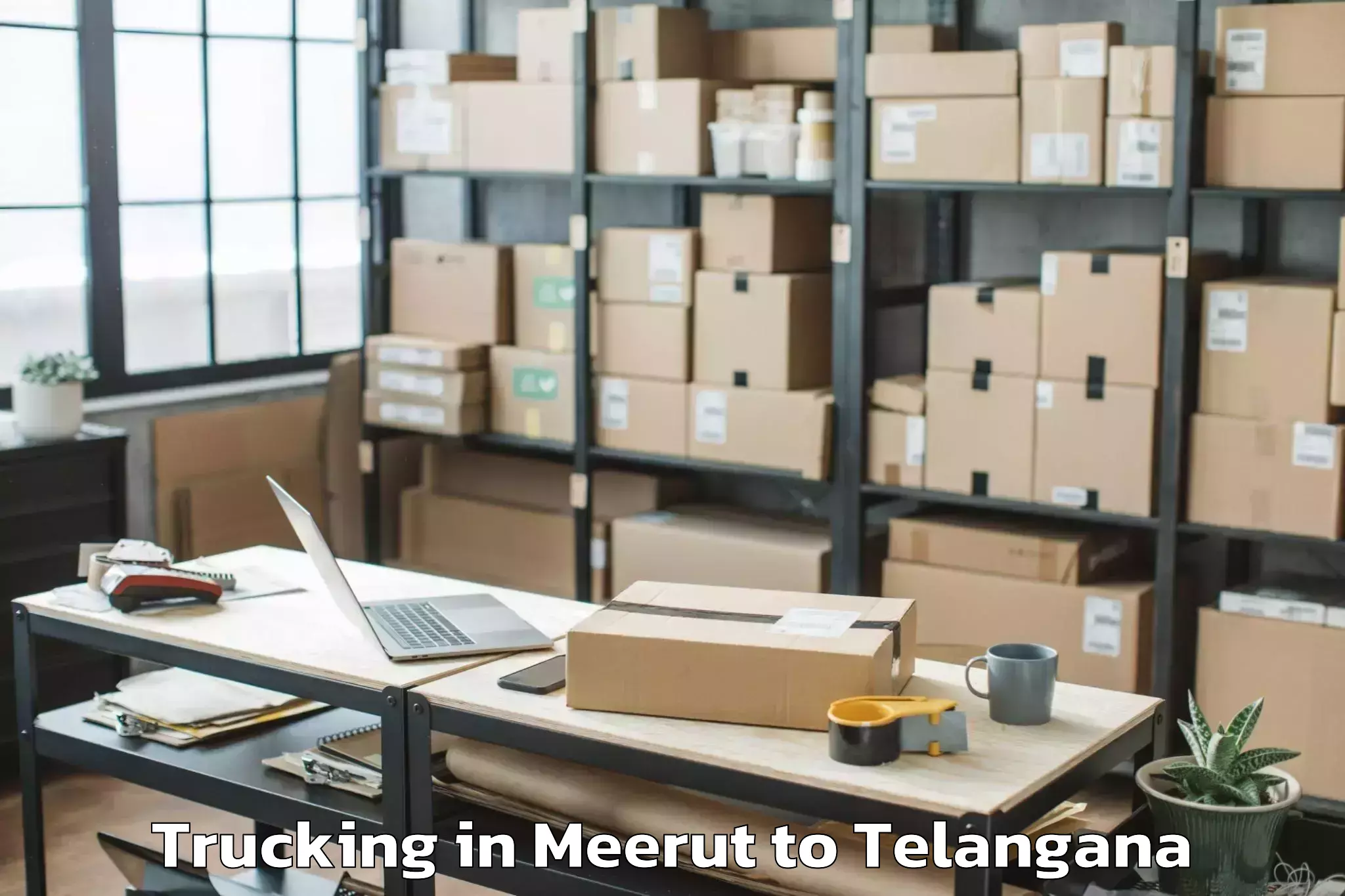 Efficient Meerut to Sathupalle Trucking